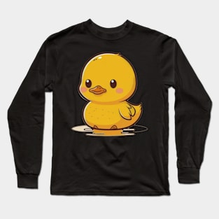 Rubber Duck And Duckling Men Women Kids Long Sleeve T-Shirt